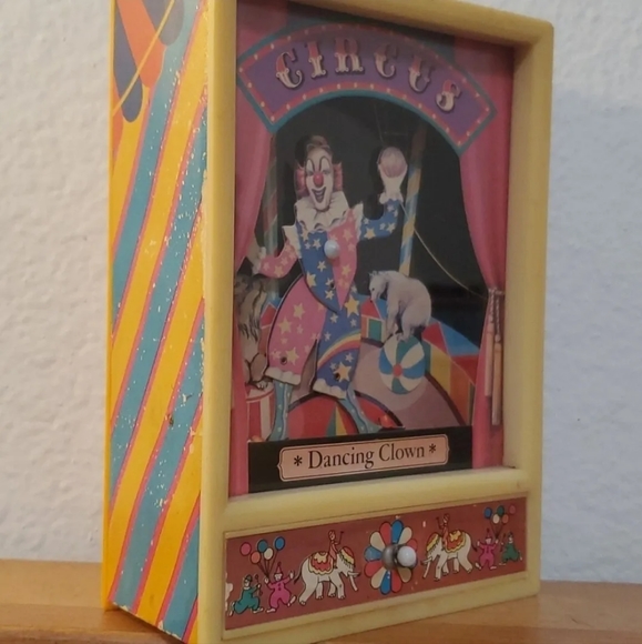 1981 yaps dancing clown vintage jewelry box music box - Picture 3 of 5